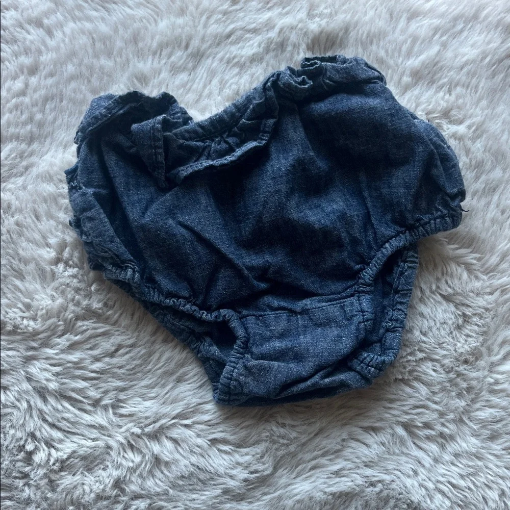 GAP Blue Ruffle Diaper Cover